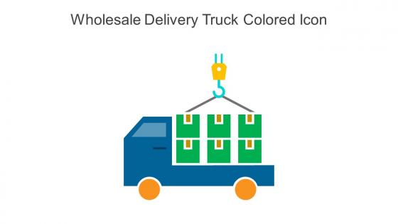 Wholesale Delivery Truck Colored Icon In Powerpoint Pptx Png And Editable Eps Format