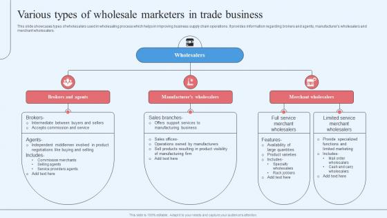 Wholesale Marketing Strategy Various Types Of Wholesale Marketers In Trade Business