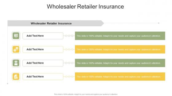 Wholesaler Retailer Insurance In Powerpoint And Google Slides Cpb