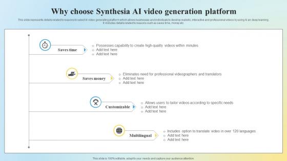 Why Choose Synthesia AI Video Generation Platform AI SS