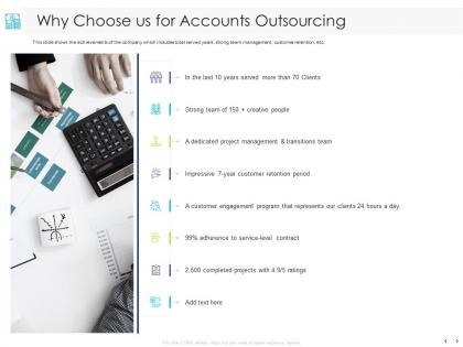 Why choose us for accounts outsourcing management ppt powerpoint presentation slides brochure
