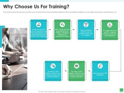 Why choose us for training project development professional it