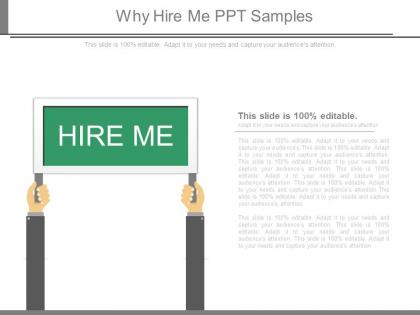 Why hire me ppt samples