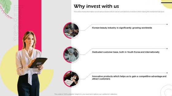 Why Invest With Us Althea Investor Funding Elevator Ppt Powerpoint Presentation Professional Portrait