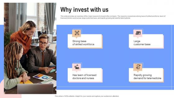 Why Invest With Us The Pill Club Pre Seed Round Investor Funding Elevator Pitch Deck