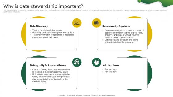 Why Is Data Stewardship Important Stewardship By Project Model
