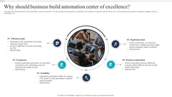 Why Should Business Build Automation Center Of Excellence