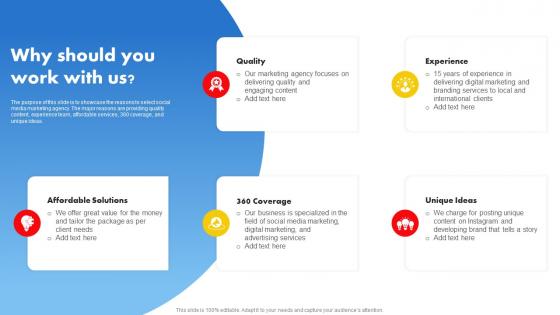 Why Should You Work With Us Social Media Advertising Proposal
