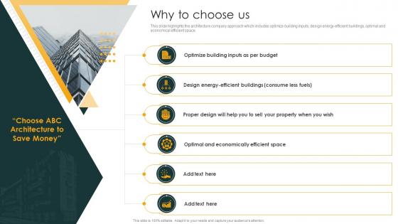 Why To Choose Us Architecture Company Profile