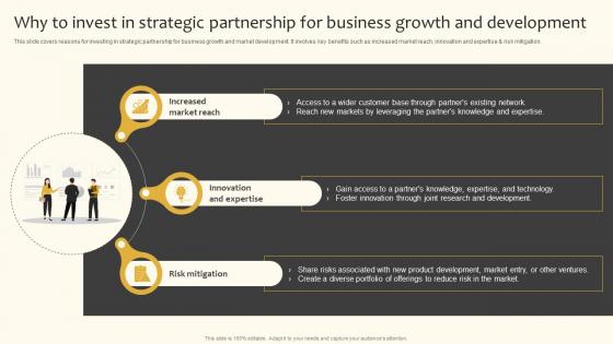 Why To Invest In Strategic Partnership For Business Growth And Implementing Product And Market Strategy SS