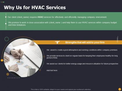Why us for hvac services resource ppt gallery pictures