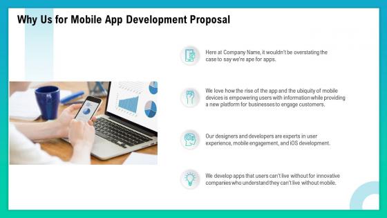 Why us for mobile app development proposal ppt summary good