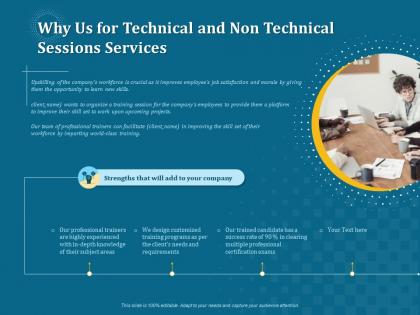 Why us for technical and non technical sessions services ppt file aids