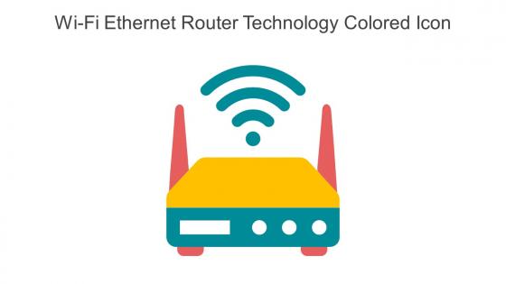 Wi Fi Ethernet Router Technology Colored Icon In Powerpoint Pptx Png And Editable Eps Format