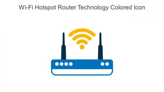 Wi Fi Hotspot Router Technology Colored Icon In Powerpoint Pptx Png And Editable Eps Format