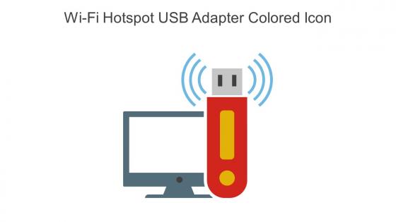 Wi Fi Hotspot USB Adapter Colored Icon In Powerpoint Pptx Png And Editable Eps Format