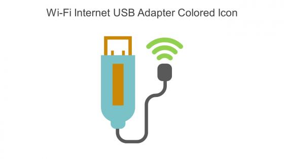 Wi Fi Internet USB Adapter Colored Icon In Powerpoint Pptx Png And Editable Eps Format
