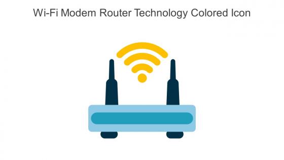 Wi Fi Modem Router Technology Colored Icon In Powerpoint Pptx Png And Editable Eps Format
