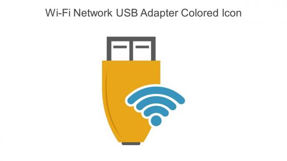 Wi Fi Network USB Adapter Colored Icon In Powerpoint Pptx Png And Editable Eps Format