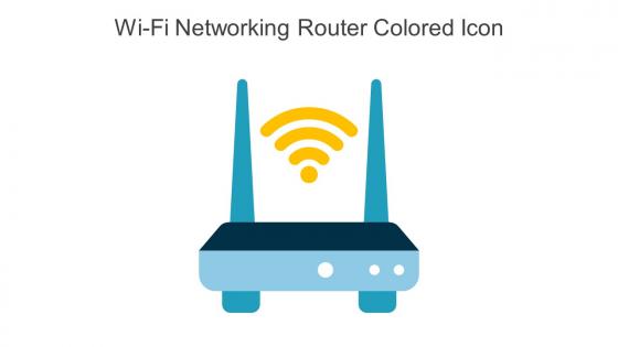 Wi Fi Networking Router Colored Icon In Powerpoint Pptx Png And Editable Eps Format