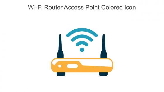Wi Fi Router Access Point Colored Icon In Powerpoint Pptx Png And Editable Eps Format
