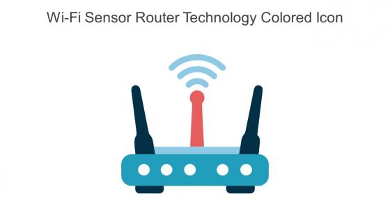 Wi Fi Sensor Router Technology Colored Icon In Powerpoint Pptx Png And Editable Eps Format