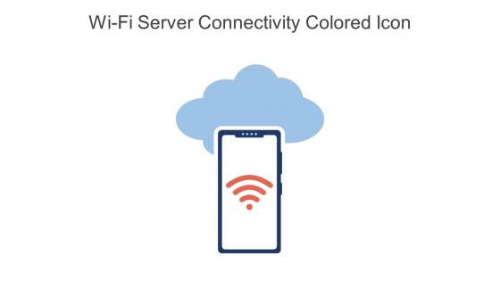 Wi Fi Server Connectivity Colored Icon In Powerpoint Pptx Png And Editable Eps Format