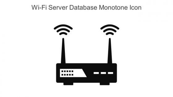 Wi Fi Server Database Monotone Icon In Powerpoint Pptx Png And Editable Eps Format