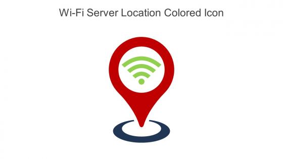 Wi Fi Server Location Colored Icon In Powerpoint Pptx Png And Editable Eps Format