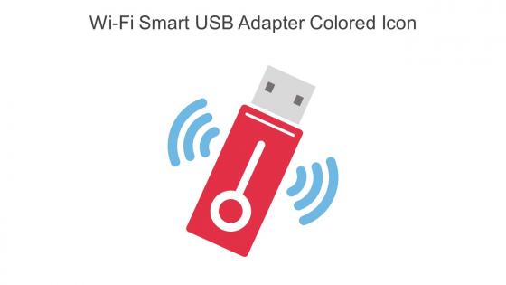 Wi Fi Smart USB Adapter Colored Icon In Powerpoint Pptx Png And Editable Eps Format