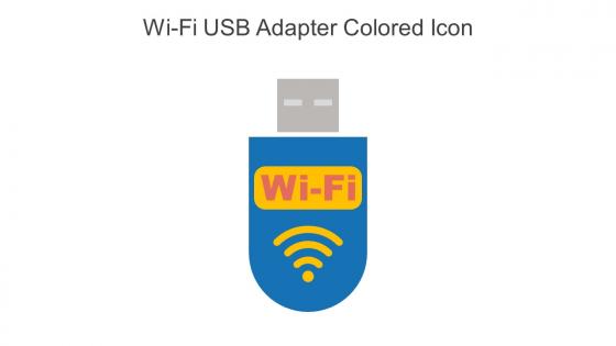 Wi Fi USB Adapter Colored Icon In Powerpoint Pptx Png And Editable Eps Format