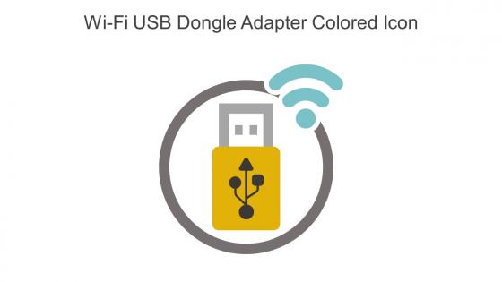 Wi Fi USB Dongle Adapter Colored Icon In Powerpoint Pptx Png And Editable Eps Format