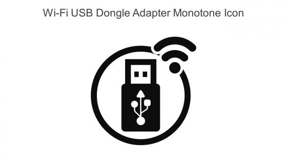 Wi Fi USB Dongle Adapter Monotone Icon In Powerpoint Pptx Png And Editable Eps Format