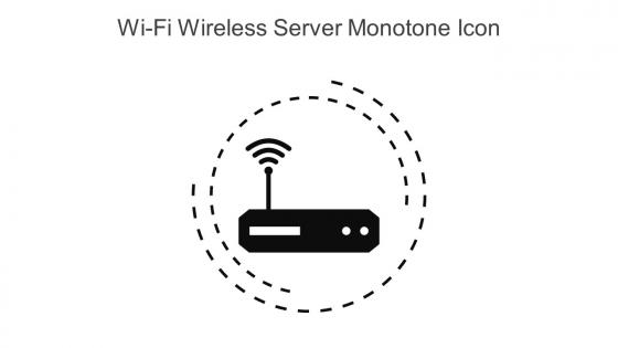 Wi Fi Wireless Server Monotone Icon In Powerpoint Pptx Png And Editable Eps Format