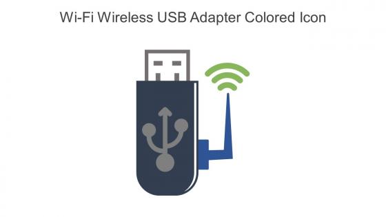 Wi Fi Wireless USB Adapter Colored Icon In Powerpoint Pptx Png And Editable Eps Format