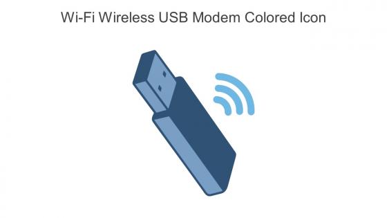Wi Fi Wireless USB Modem Colored Icon In Powerpoint Pptx Png And Editable Eps Format