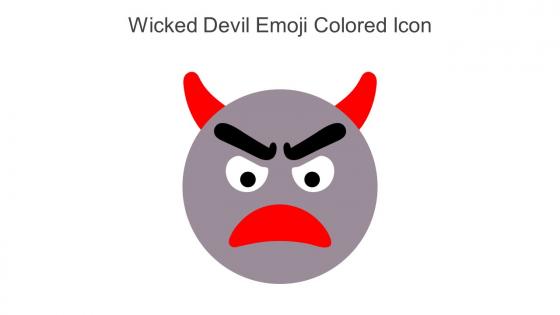 Wicked Devil Emoji Colored Icon In Powerpoint Pptx Png And Editable Eps Format