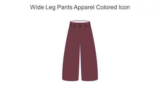 Wide Leg Pants Apparel Colored Icon In Powerpoint Pptx Png And Editable Eps Format