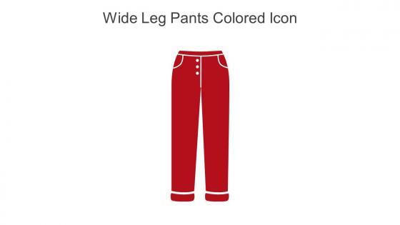 Wide Leg Pants Colored Icon In Powerpoint Pptx Png And Editable Eps Format