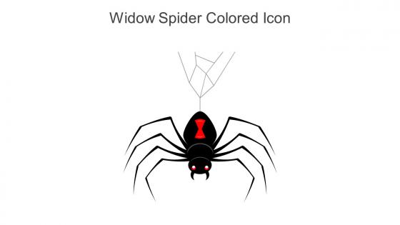 Widow Spider Colored Icon In Powerpoint Pptx Png And Editable Eps Format