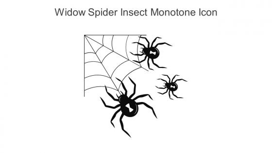 Widow Spider Insect Monotone Icon In Powerpoint Pptx Png And Editable Eps Format