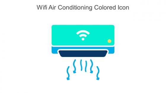 Wifi Air Conditioning Colored Icon In Powerpoint Pptx Png And Editable Eps Format