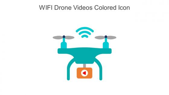 Wifi Drone Videos Colored Icon In Powerpoint Pptx Png And Editable Eps Format