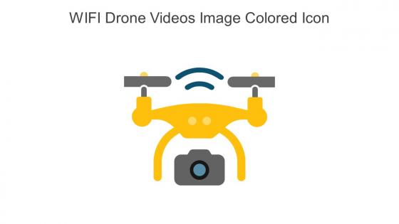 Wifi Drone Videos Image Colored Icon In Powerpoint Pptx Png And Editable Eps Format