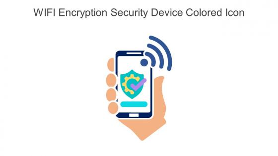 WIFI Encryption Security Device Colored Icon In Powerpoint Pptx Png And Editable Eps Format