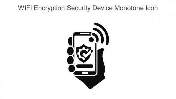 WIFI Encryption Security Device Monotone Icon In Powerpoint Pptx Png And Editable Eps Format
