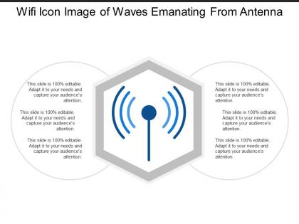 Wifi icon image of waves emanating from antenna