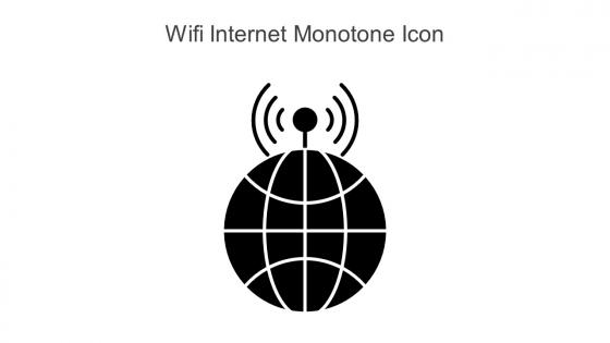 Wifi Internet Monotone Icon