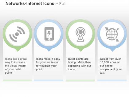 Wifi mobile power network global communication ppt icons graphics