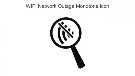 WIFI Network Outage Monotone Icon In Powerpoint Pptx Png And Editable Eps Format